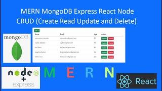 MERN MongoDB Express React Node CRUD (Create Read Update and Delete)