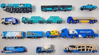 Toy Car videos for toddlers with tomica and siku | Blue Vehicles Collection | Vehicles for toddlers