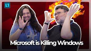 Microsoft Is KILLING Windows | ft. Steve @GamersNexus