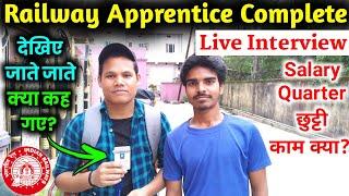  Live Interview With Apprentice Completed Candidate | Railway Apprentice 2022 | #apprentice