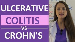 Crohn's Disease vs Ulcerative Colitis Nursing | Crohn's vs Colitis Chart Symptoms, Treatment