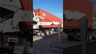 This is a side loader truck