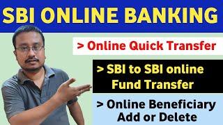 SBI to SBI online money transfer |How to add beneficiary in SBI online Banking | SBI online transfer