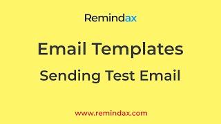 Test send email template