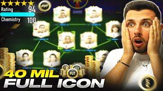 CEA MAI BUNA ECHIPA FULL ICON DIN FIFA 22 IN VALOARE DE 40 MILIOANE COINS!