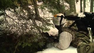 Operation Atlantic Resolve - US and Estonian soldiers fight in winter training. RAW FOOTAGE