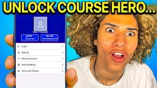 Unlock Course Hero... (Easiest Tutorial)