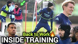 Arsenal Inside Training: Full team keeping the momentum going, Pre- Westham training