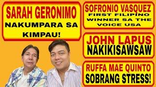 SARAH G. NAKUMPARA NG KIMPAU!SOFRONIO V, 1ST FILIPINO WINNER SA THE VOICE USA,JOHN LAPUS, NAKISAWSAW