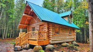 FULL BUILD Log Cabin Built by Father & Son!