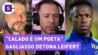 Bruno Gagliasso detona Tiago Leifert em polêmica com Vini Jr. no Bola de Ouro: 'Calado é um poeta'