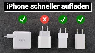 iPhone schneller aufladen - Welche Schnellladegeräte, Netzteile & Ladekabel du benutzen solltest!