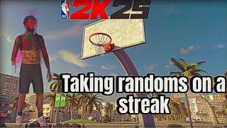 TAKING RANDOMS ON A STREAK! ONLY RHYTHM SHOOTING IN NBA2K25  #nba2k25 #nba2k25myteam