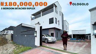 INSIDE THIS 180,000,000 MILLION NAIRA ($240,000) 5 BEDROOM DETACHED DUPLEX IN LEKKI, LAGOS NIGERIA