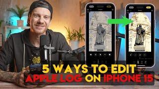 5 Ways How To Color Grade Apple Log on iPhone 15/16 Pro Max