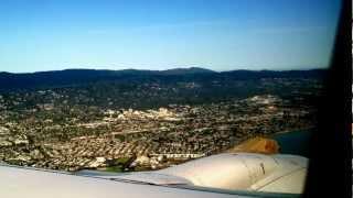 KSFO Quiet Bridge Visual Approach United 737 6.16.2012