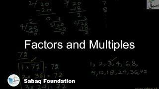 Factors and Multiples, Math Lecture | Sabaq.pk