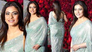 Kajol Devgan Looking Gorgeous In Saree Arrive At Anand Pandit 60th Birthday Party