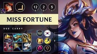 Miss Fortune ADC vs Kai'Sa: Triple Kill, Legendary - KR Challenger Patch 14.22