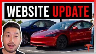 Tesla Website Update