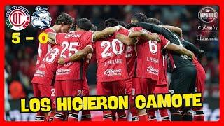 ¡Los hicieron camote! Toluca 5-0 Puebla