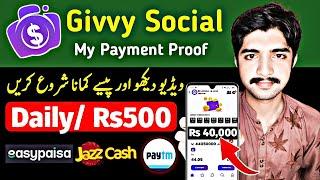 I Earned $50 From Givvy Social App | Withdraw in Easypaisa JazzCash & Binance | Without Investment