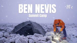 SOLO WINTER CAMPING ON BEN NEVIS! -20°c 