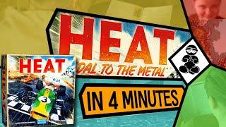 Heat - How to Play in 4 minutes - BoardgameNinja - Days of Wonder - Pedal to the Metal