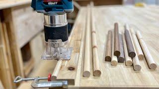 How to make a long wooden stick (2meters) perfectly with a router/Woodworking DIY