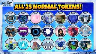 ALL 25 NORMAL TOKENS in The Hunt: Mega Edition | How To Get [EVENT]