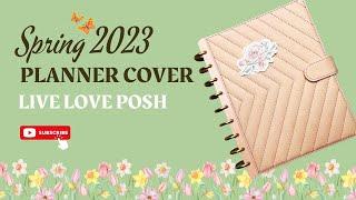 LIVE LOVE POSH - LUXE QUILTED PLANNER COVER - BLUSH