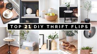 TOP 21 DIY THRIFT FLIPS 2021 (SO FAR) | AFFORDABLE & AESTHETIC | EASY DIY DECOR HACKS