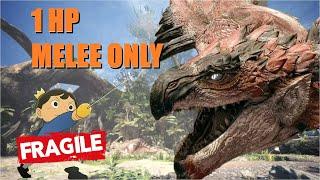 Can you beat MONSTER HUNTER WORLD without taking damage... Melee only