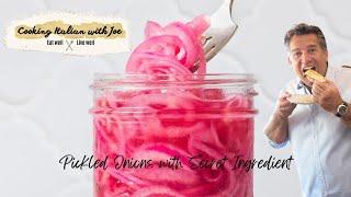 World's Best Pickled Red Onion Recipe Cooking Italian with Joe