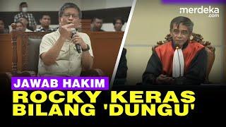 KERAS! Rocky Gerung Bilang 'Dungu' saat Jawab Hakim di Sidang Haris-Fatia