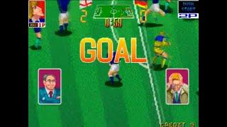 Football Champ / Hat Trick Hero (1990 Arcade Game) - Longplay.