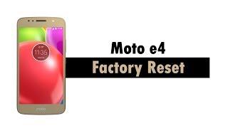 Moto e4 - How to Reset Back to Factory Settings (Hard Reset)