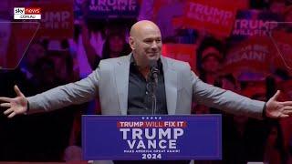 Dana White praises Donald Trump as he blasts ‘border czar’ Kamala Harris