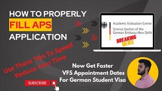 How To Apply For APS Certificate Germany 2022/2023 | Get Certificates Fast | German Student Visa