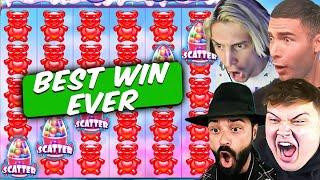 BEST SUGAR RUSH WIN EVER: Top 10 World Record Wins (xQc, Juicy Slots, Ayezee)