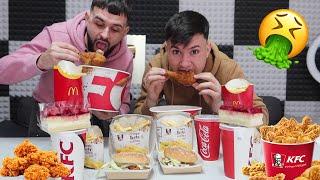 KFC vs MC DONALD'S CHALLENGE *Cine termina primul CASTIGA*