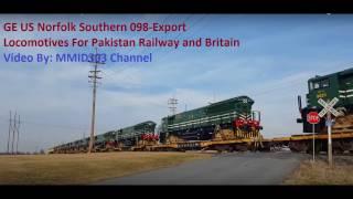 GE US Export Locomotives 4500 HP GEU-40's For Pakistan Railway