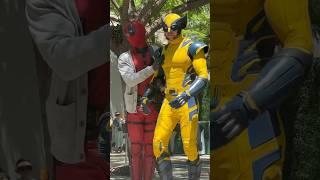 DEADPOOL and WOLVERINE at DISNEYLAND #deadpool #disneyland