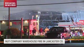 Crews respond to fire at Weaver Nut Company in Lancaster County