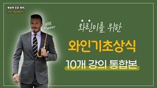 와린이 필청 와인기초상식 | 이제 아는척가능! (10개 강의 통합본)