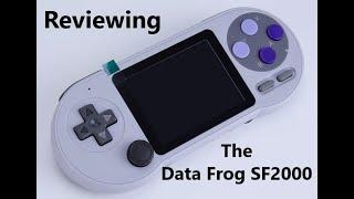 A decent handheld for Gameboy, Sega, and SNES games! A Data Frog SF2000 review video.