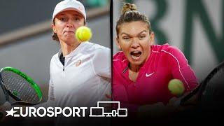 Simona Halep vs Iga Swiatek | Roland Garros 2020 - Round 4 Highlights | Tennis | Eurosport