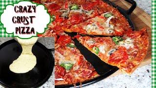 CRAZY CRUST PIZZA Recipe ~ Pourable Liquid Pizza Crust