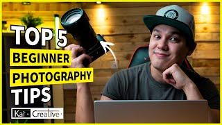 Beginner Photography Top 5 TIPS  **FREE MINI COURSE** KaiCreative