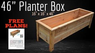 Cedar Planter Box.  FREE PLANS! | How To